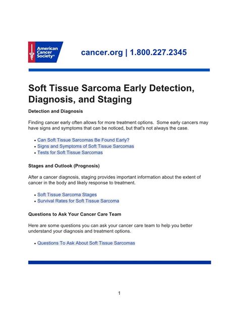 what test to view soft tissue|Soft Tissue Sarcoma Early Detection, Diagnosis, and Staging.